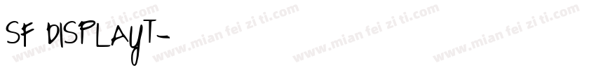 SF DISPLAYT字体转换